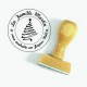Tampon Sapin Spiral 5 Cm à Personnaliser |Tamporelle