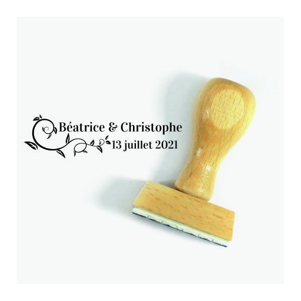 Tampon Lierre à Personnaliser 5 Cm | Tamporelle tampons français Tampon Lierre à Personnaliser 5 Cm | Tamporelle tampons français