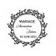Tampon Mariage Gypsophile | Tamporelle tampons personnalisés français