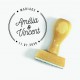 Tampon Double Cercle Personnalisé | Tamporelle tampons personnalisés