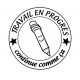 Tampon Travail En Progrès 5 Cm à Personnaliser  | Tamporelle