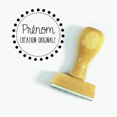 Tampon Création Prénom à Personnaliser 5 Cm  | Tamporelle