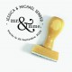 Tampon M&Mme Mariage | Tamporelle tampons français tampons personnalisés