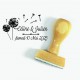 Tampon Mariage Pissenlits à Personnaliser 5 Cm  | Tamporelle