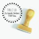 Tampon Adresse Rond 5 Cm à Personnaliser Tamporelle tampons français