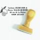 Tampon Adresse Citron à Personnaliser 5 Cm Tamporelle tampons français
