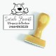 Tampon Adresse Chien à Personnaliser 5 Cm | Tamporelle tampons français
