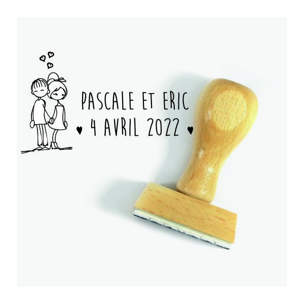 Tampon Par La Main à Personnaliser 5 Cm Tamporelle tampons français Tampon Par La Main à Personnaliser 5 Cm Tamporelle tampons français