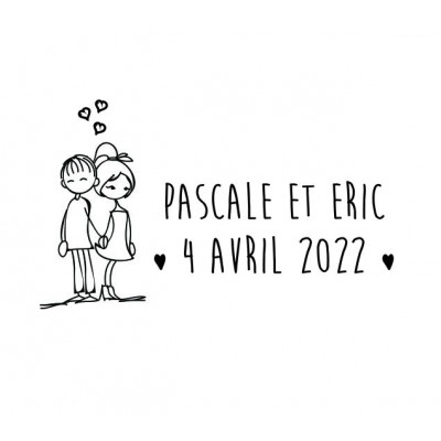 Tampon Par La Main à Personnaliser 5 Cm Tamporelle tampons français