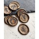 Pack 4 Bâtons De Cire Ronds Or Aladine | Tamporelle
