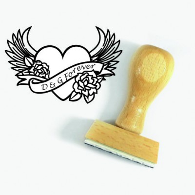 Tampon Enterrement Vie De Jeune Fille Forever 5 Cm | Tamporelle