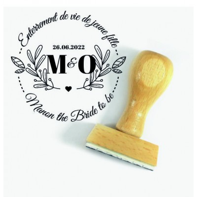 Tampon EVJF The Bride To Be | Tamporelle tampons personnalisés