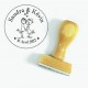 Tampon Kiss & Rond à Personnaliser 7 Cm Tamporelle tampons français