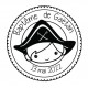 Tampon Baptême Pirate 7 Cm à Personnaliser Tamporelle tampons français