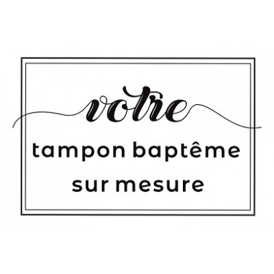 Tampon D'Après Visuel Pour Baptême | Tamporelle tampons personnalisés