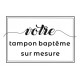 Tampon D'Après Visuel Pour Baptême | Tamporelle tampons personnalisés