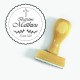 Tampon Baptême Croix 5 Cm à Personnaliser | Tamporelle tampons français