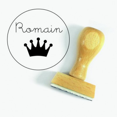 Tampon Couronne 5 Cm à Personnaliser | Tamporelle tampons français
