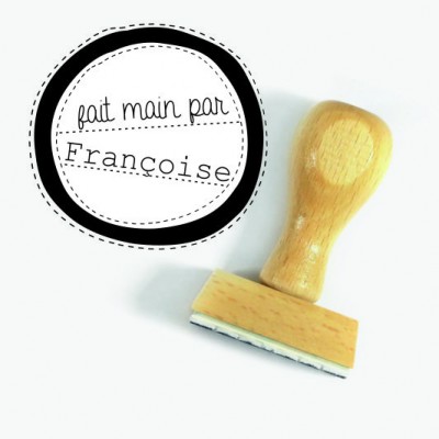Tampon Doodle Couture Prénom à Personnaliser 5 Cm  | Tamporelle