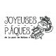 Tampon Joyeuses Pâques Cloches à Personnaliser | Tamporelle