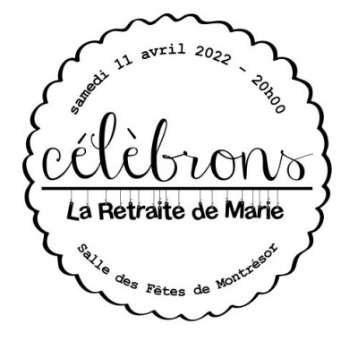 Tampon Invitation Retraite à Personnaliser 5 Cm  | Tamporelle