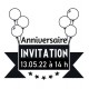 Tampon Invitation 5 Cm à Personnaliser | Tamporelle tampons français