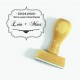 Tampon Avec Amour à Personnaliser 5 Cm | Tamporelle tampons français