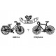 Tampon Mariage Vélo Et Vtt à Personnaliser 7 Cm  | Tamporelle
