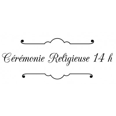 Tampon Cérémonie Religieuse Parenthèses à Personnaliser | Tamporelle