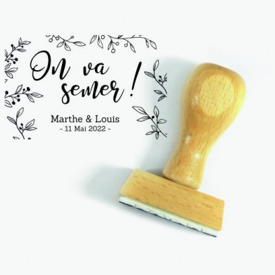 Tampon On Va Semer Grand Format Personnalisé | Tamporelle