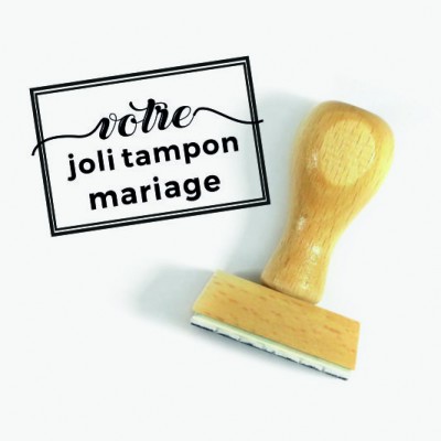 Tampon D'Après Visuel Pour Mariage | Tamporelle tampons personnalisés