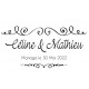 Tampon Mariage Doodle à Personnaliser 8 Cm | Tamporelle