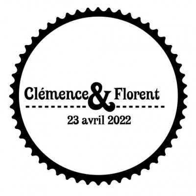 Tampon Mariage Plateau 5 Cm | Tamporelle tampons français