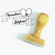 Tampon Mariage Ruban à Personnaliser 5 Cm | Tamporelle tampons français